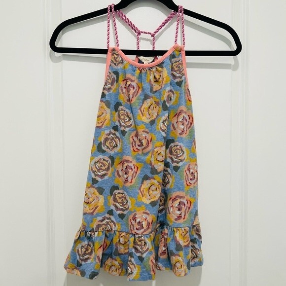 Matilda Jane Girls Twister Tank Adventure Begins in Size 10 Floral Print - Picture 2 of 13